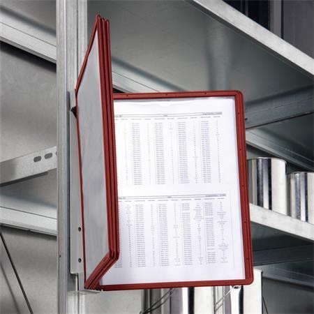 Prezentační kapsa "VARIO® 5 MAGNETIC", červená, magnetická, nástěnná, 5 kapes, DURABLE