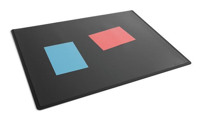 Podložka na stůl, černá, 65 x 50 cm, s transparentní vrchní fólií, DURABLE 723301
