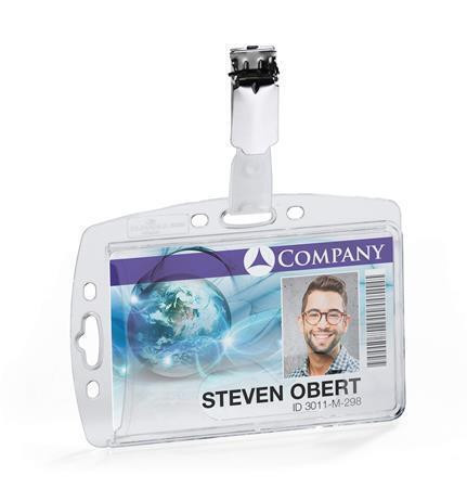 Jmenovka, akryl, uzavíratelná, s klipem, DURABLE