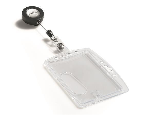 Držák jmenovek, akryl, výsuvný, uzavíratelný, akryl, DURABLE