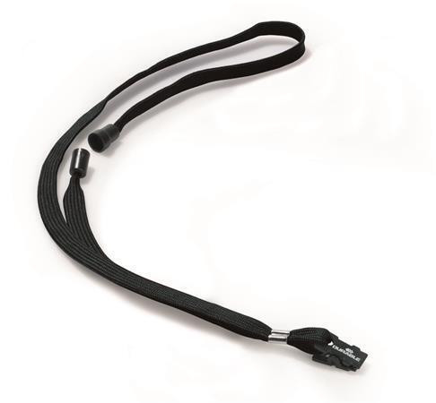 Šňůrka na krk, černá, s klipem, DURABLE 811901