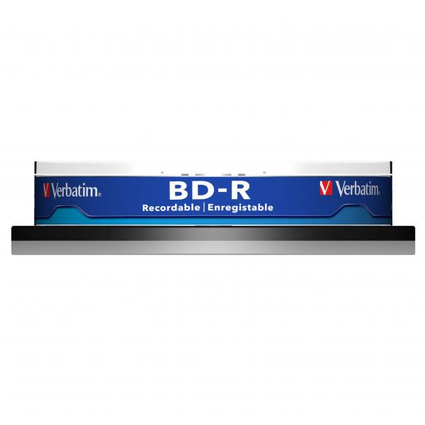 Verbatim BD-R, Single Layer 25GB, cake box, 43742, 6x, 10-pack, pro archivaci dat