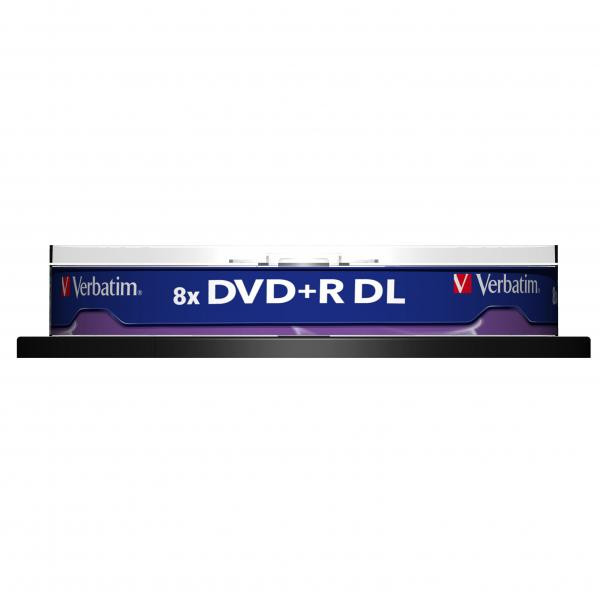 Verbatim DVD+R DL, Double Layer Matt Silver, 43666, 8.5GB, 8x, spindle, 10-pack, bez možnosti potisku, 12cm, pro archivaci dat
