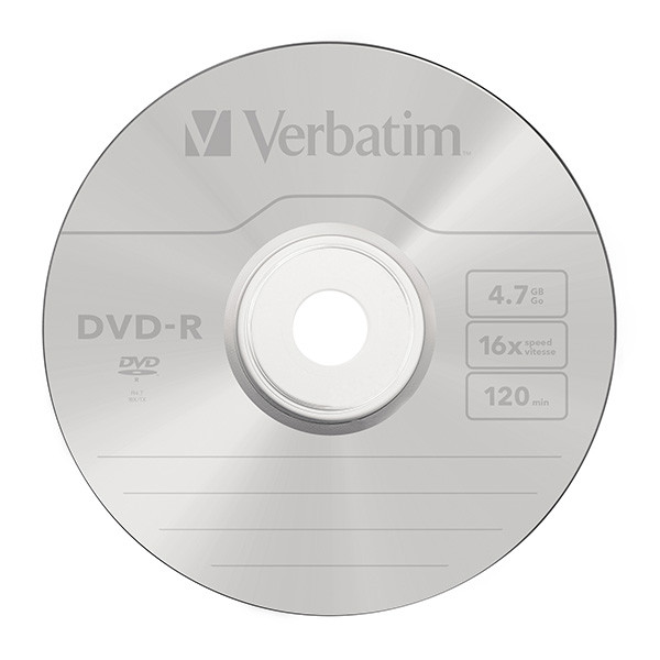 Verbatim DVD-R, Matt Silver, 43729, 4.7GB, 16x, cake box, 10-pack, bez možnosti potisku, 12cm, pro archivaci dat