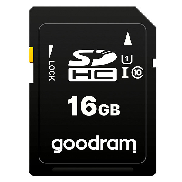 Goodram paměťová karta Secure Digital Card, 16GB, SDHC, S1A0-0160R12, UHS-I U1 (Class 10)