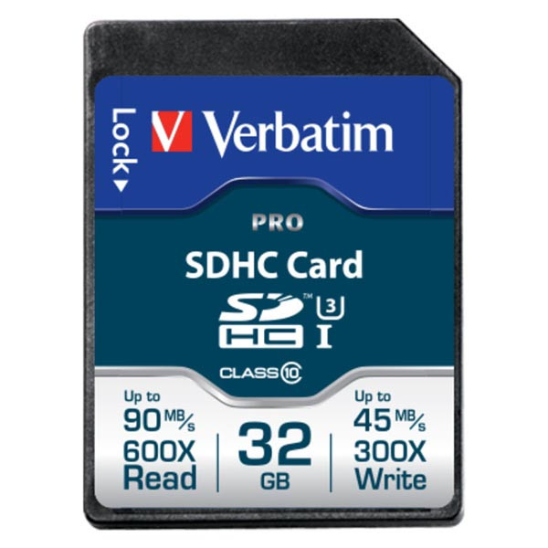 Verbatim paměťová karta Secure Digital Card Pro U3, 32GB, SDHC, 47021, UHS-I U3 (Class 10), V30