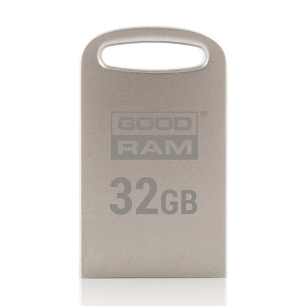 Goodram USB flash disk, USB 3.0, 32GB, UPO3, stříbrný, UPO3-0320S0R11, USB A, s poutkem