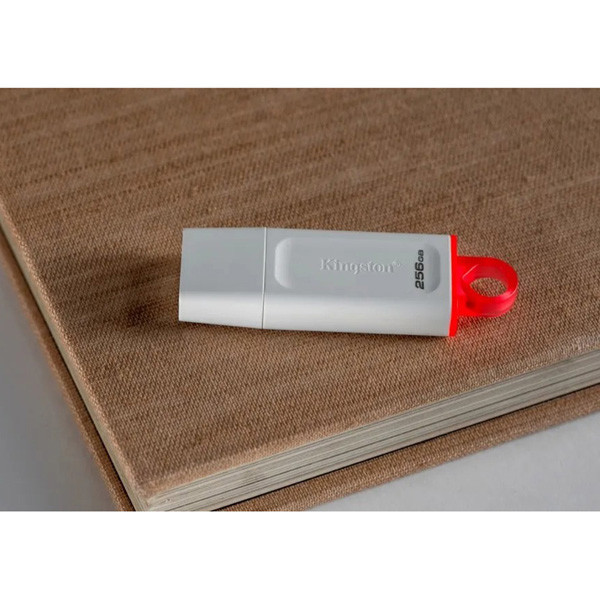 Kingston USB flash disk, USB 3.0, 256GB, DataTraveler Exodia, bílý, KC-U2G256-5R, USB A, s krytkou