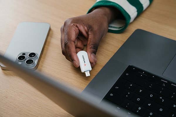 Verbatim USB flash disk, USB C, 128GB, Plectra, bílý, 30229, USB C
