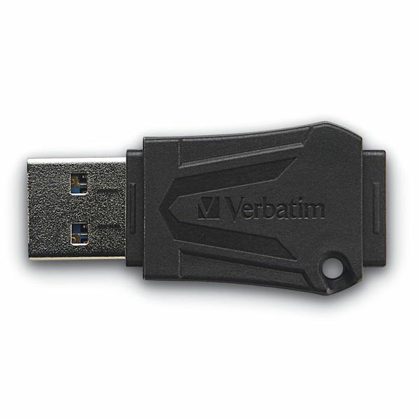 Verbatim USB flash disk, USB 2.0, 64GB, ToughMAX, černý, 49332, USB A, kompozitní materiál KyronMAX(tm)