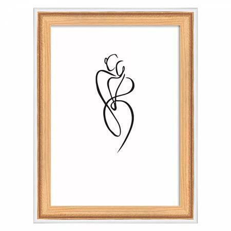 Rámeček "Silhouette", bukové dřevo, 10 x 15 cm