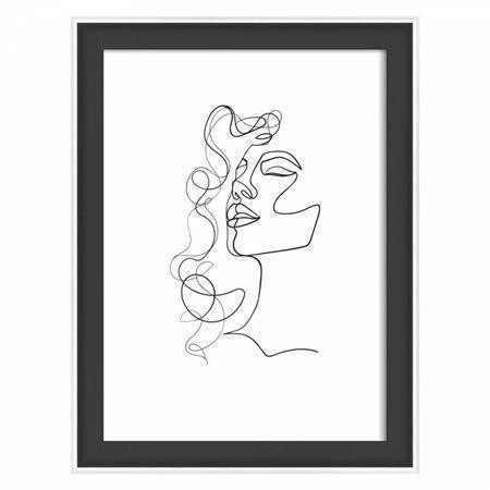 Rámeček "Silhouette", černá, 13 x 18 cm