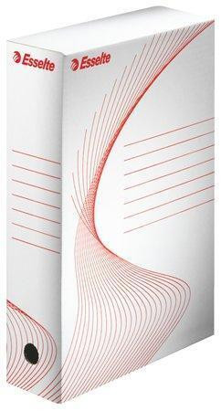 Archivační krabice "Boxy", bílá, 80 mm, A4, karton, ESSELTE