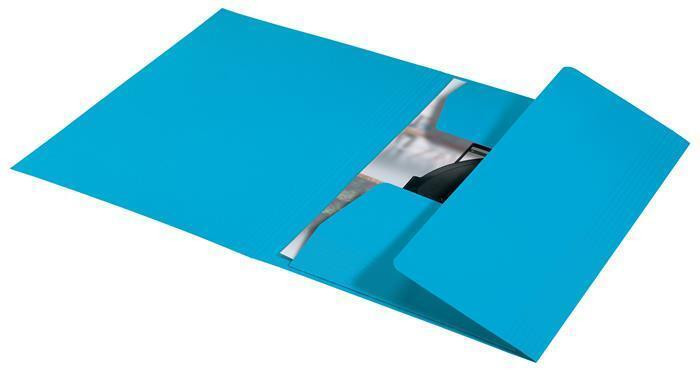 Spisové desky "Recycle", modrá, recyklovaný karton, A4, LEITZ 39060035