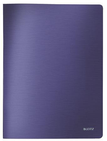 Katalogová kniha "Style", titanově modrá, 40 kapes, A4, LEITZ