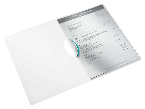 Desky s klipem "Wow ColorClip", ledově modrá, PP, A4, LEITZ