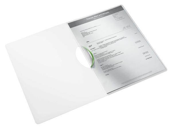 Desky s rychlovazačem "Wow ColorClip", zelená,  A4, s klipem, PP, LEITZ