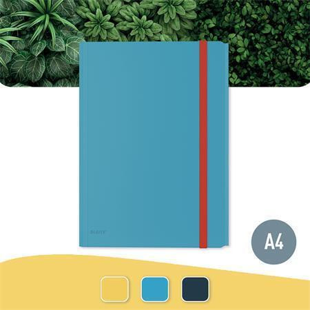 Spisové desky "Cosy", matně modrá, A4, PP, s gumičkou, LEITZ