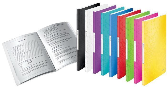 Katalogová kniha "Wow", červená, 20 kapes, A4, PP, LEITZ 46310026