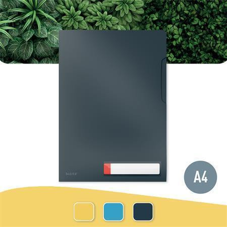 Desky na dokumenty "Cosy Privacy", matně šedá, "L", A4, PP, LEITZ