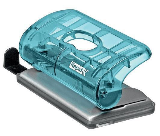 Děrovačka "Colour`Ice", modrá, mini, 10 listů, RAPID