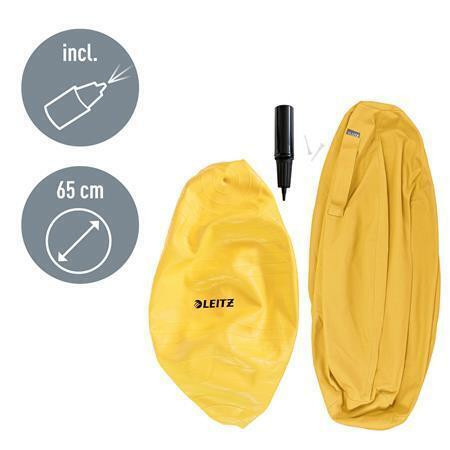 Gymnastický míč na sezení "Ergo Cosy", tmavě žlutá, 65 cm, LEITZ 52790019