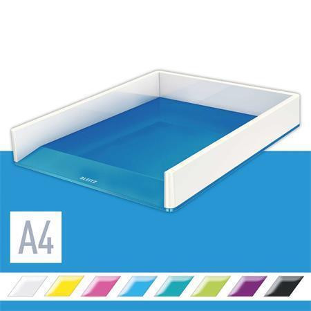 Dvoubarevný odkladač “Wow”, modrá, plast, LEITZ