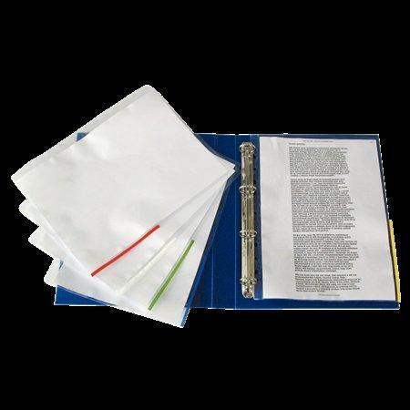 Euroobal s barevnou hranou - červená, transparetní, A4, 105 mikronů, ESSELTE