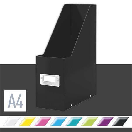 Stojan na časopisy "Click&Store", černá, PP/karton, 95 mm, lesklá, LEITZ