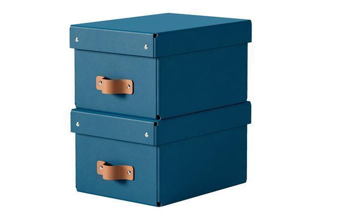 Úložný box "Puro", oceánově modrá, velikost S, 2 ks/balení, LEITZ 61470068