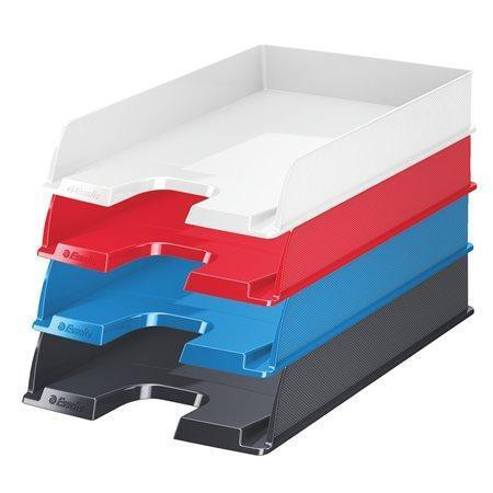 Odkladač "Europost", Vivida černá, plast, ESSELTE