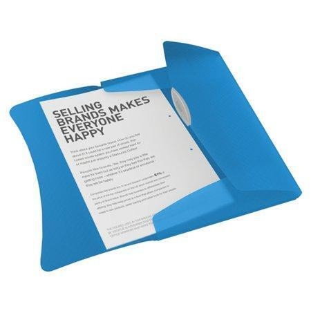 Desky na spisy "Vivida", s gumičkou, modrá, 15 mm, A4, PP, ESSELTE