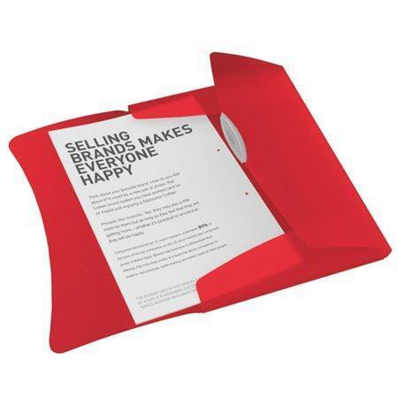 Desky na spisy "Vivida", s gumičkou, červená, 15 mm, A4, PP, ESSELTE