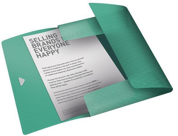 Desky s gumičkou "Colour'Ice", zelená, 15 mm, PP, A4, ESSELTE