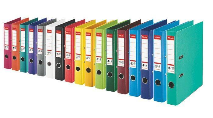 Pákový pořadač "Standard", ochranné spodní kování, Vivida bílá, 50 mm, A4, PP, ESSELTE