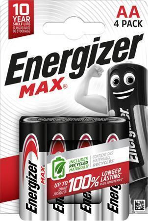 Baterie "Max", AA (tužková), 4 ks, ENERGIZER E300112503