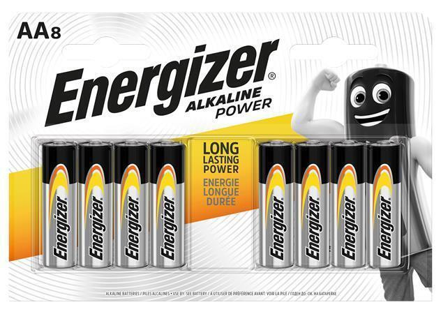 Baterie "Alkaline Power", AA (tužková), 8 ks, ENERGIZER