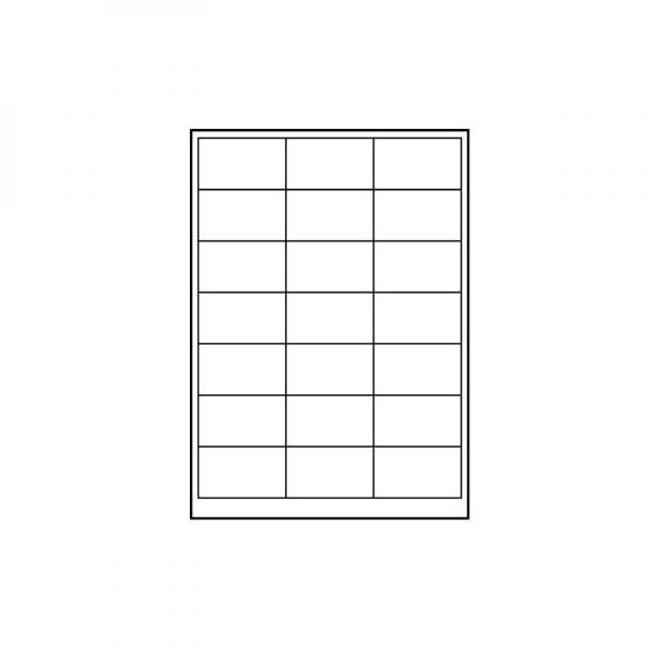 Logo etikety 63mm x 39.5mm, A4, matné, bílé, 21 etiketa, 140g/m2, baleno po 25 ks, pro inkoustové a laserové tiskárny, DOPRODEJ