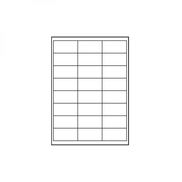 Logo etikety 66mm x 33.8mm, A4, matné, bílé, 24 etiket, 140g/m2, baleno po 10 ks, pro inkoustové a laserové tiskárny