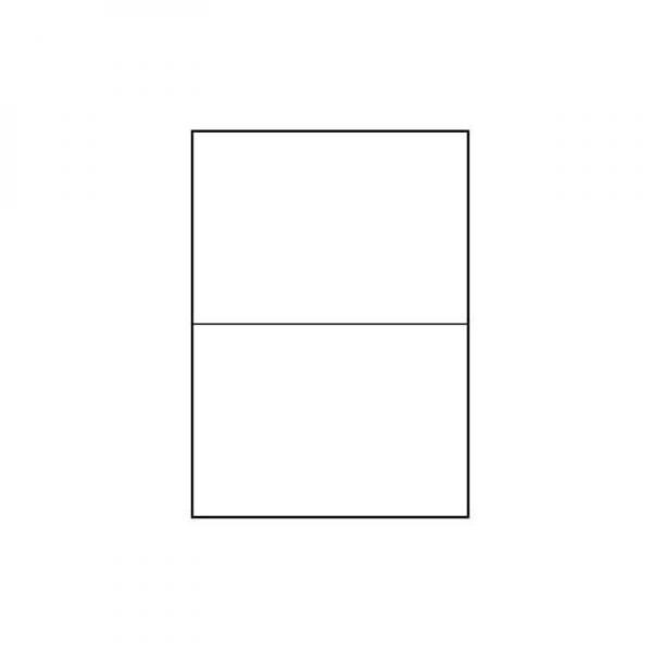 Logo etikety 210mm x 148mm, A4, matné, bílé, 2 etikety, 140g/m2, baleno po 10 ks, pro inkoustové a laserové tiskárny