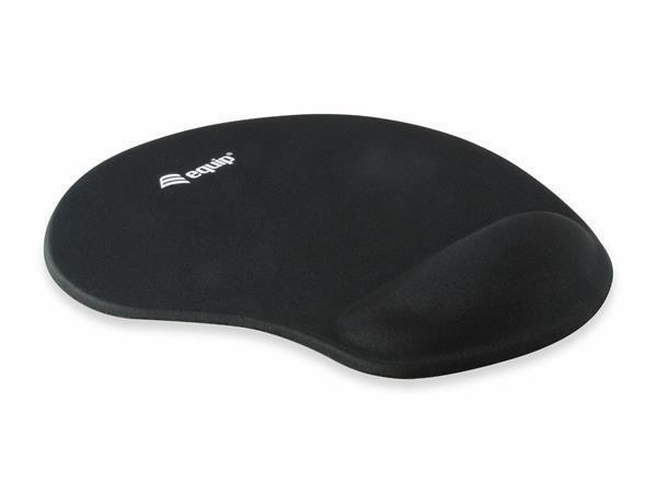 Podložka pod myš "Life", opěrka zápěstí, gelová kazeta, černá, EQUIP 245014