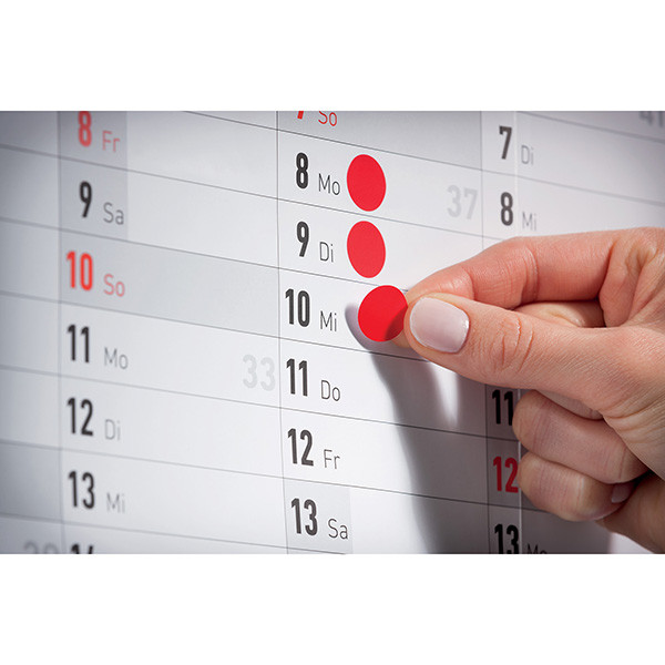 Avery Zweckform etikety 8mm, růžové, 104 etiket, značkovací, baleno po 4 ks, 3111, pro ruční popis, DOPRODEJ