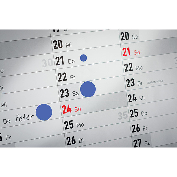 Avery Zweckform etikety 19mm, tmavě modré, 250 etiket, značkovací, 3857, pro ruční popis