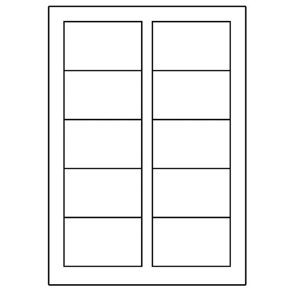 Avery Zweckform vizitky, matné, bílé, A4, 200 g/m2, 85x54mm, 10 listů, pro laserové a inkoustové tiskárny, O