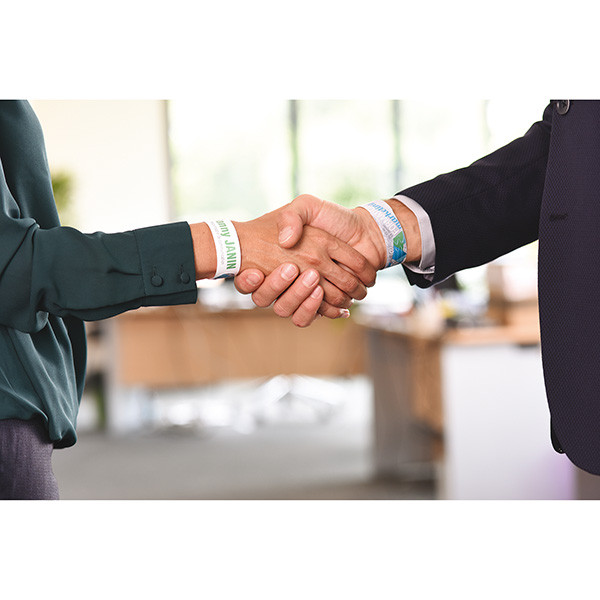 Avery Zweckform potisknutelné identifikační náramky 265/18mm, A4, bílé, 10 náramků, 160g/m2, baleno po 10 ks, L4000-10, pro lasero