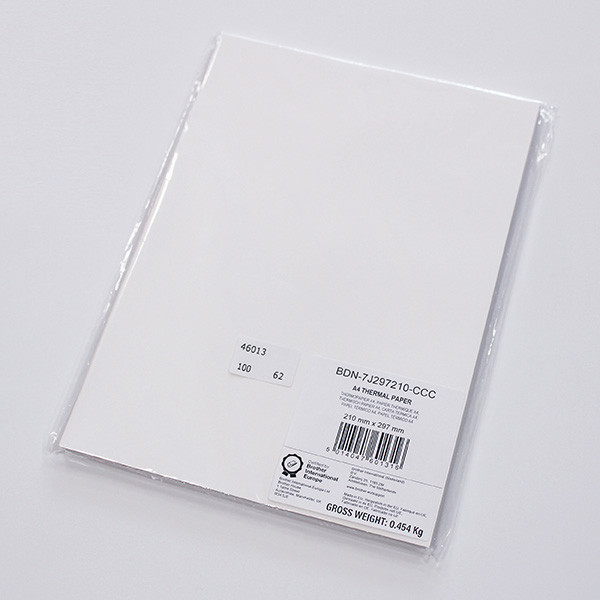 Brother Thermal Paper, prémiový, BDN7J297210CCC, termo papír, bílý, A4, 100 ks, termo