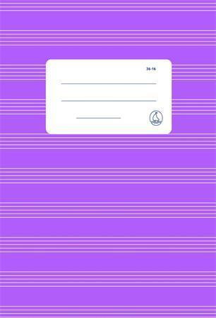 Sešit Harmónia "36-16", notový, A5, 16 listů, FŰZFŐI