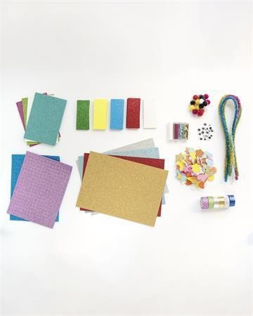 Creative set, in a box, 900 pieces, FOLIA "Glitter", glittery