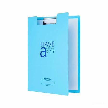 Psací podložka zavírací  "FO-CB011", modrá, plast, A4, FLEXOFFICE