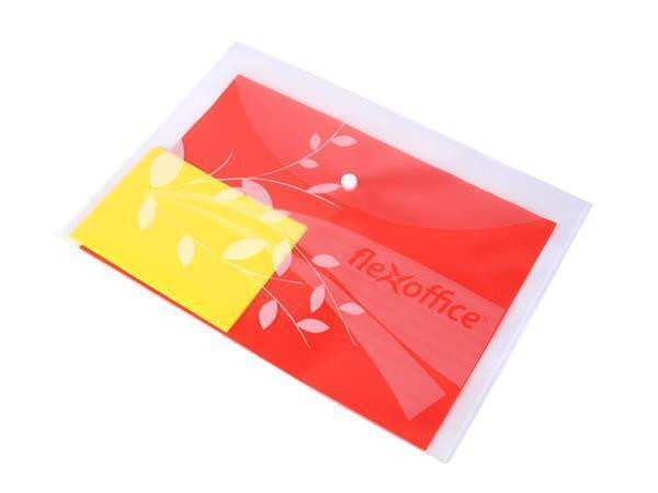 Desky s drukem "FO-CBF02", mix barev, A4, PP, 120 micron, FLEXOFFICE